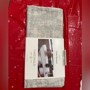 Threshold Textured Gray Table Runner
